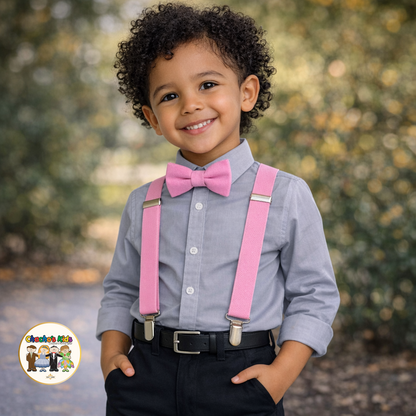 Kids Suspenders- Pink (SPT-02)