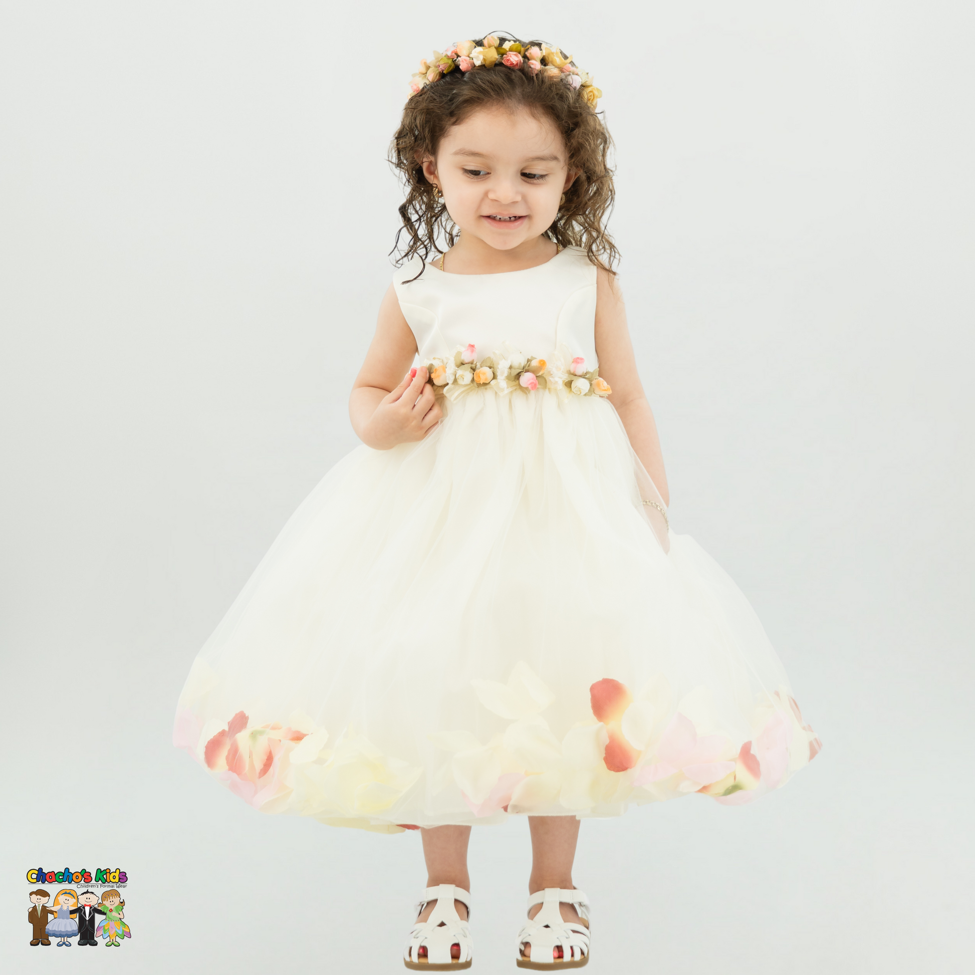 Baby Party/Flower Girl Dress (D1095) Ivory / S Baby Party/Flower Girl Dress (D1095) Ivory / S