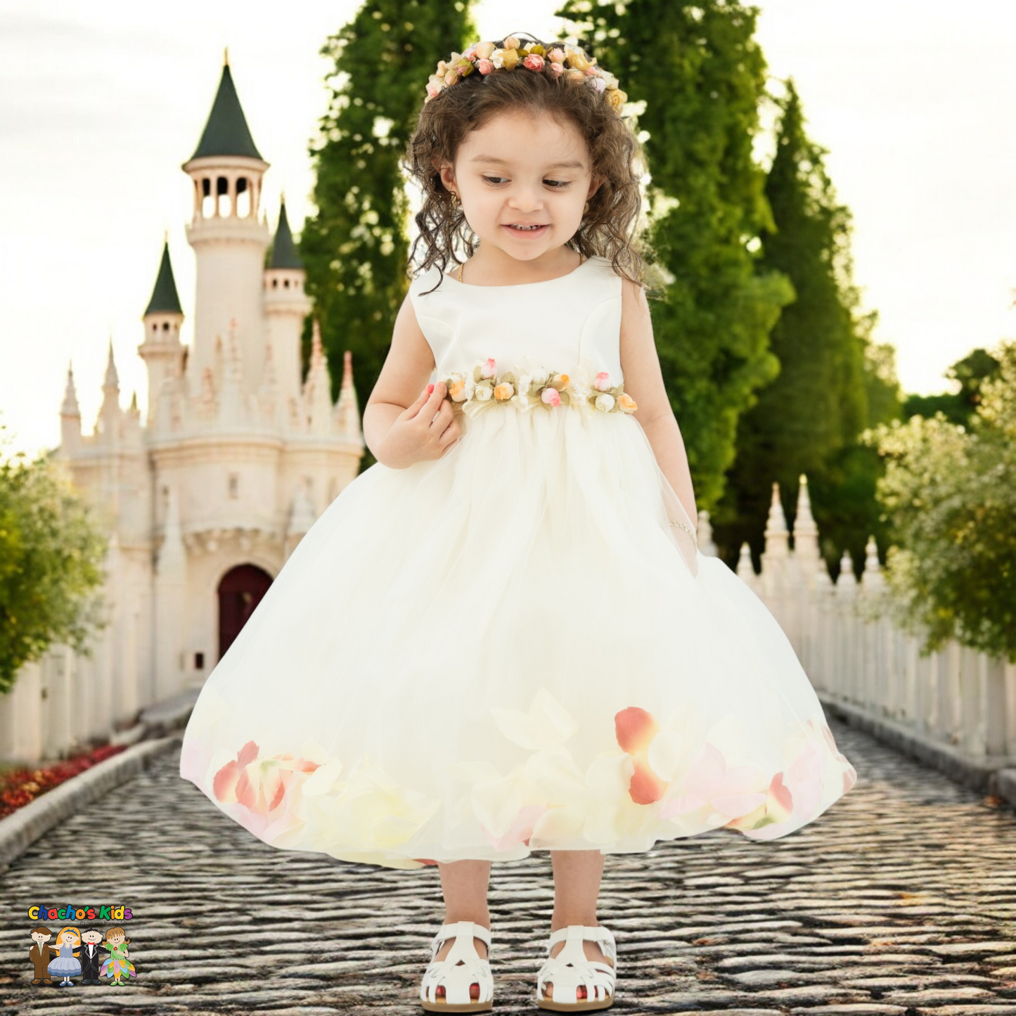 Baby Party/Flower Girl Dress (D1095) Ivory / S Baby Party/Flower Girl Dress (D1095) Ivory / S
