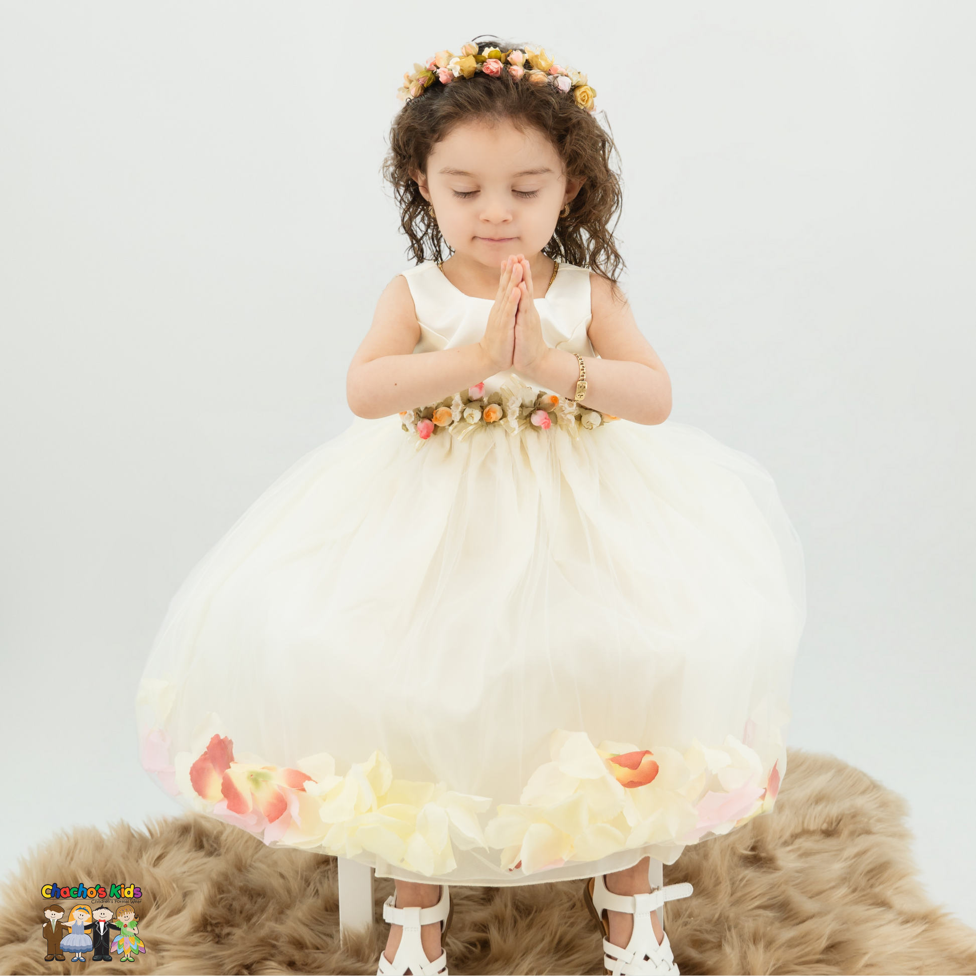 Baby Party/Flower Girl Dress (D1095) Ivory / S Baby Party/Flower Girl Dress (D1095) Ivory / S