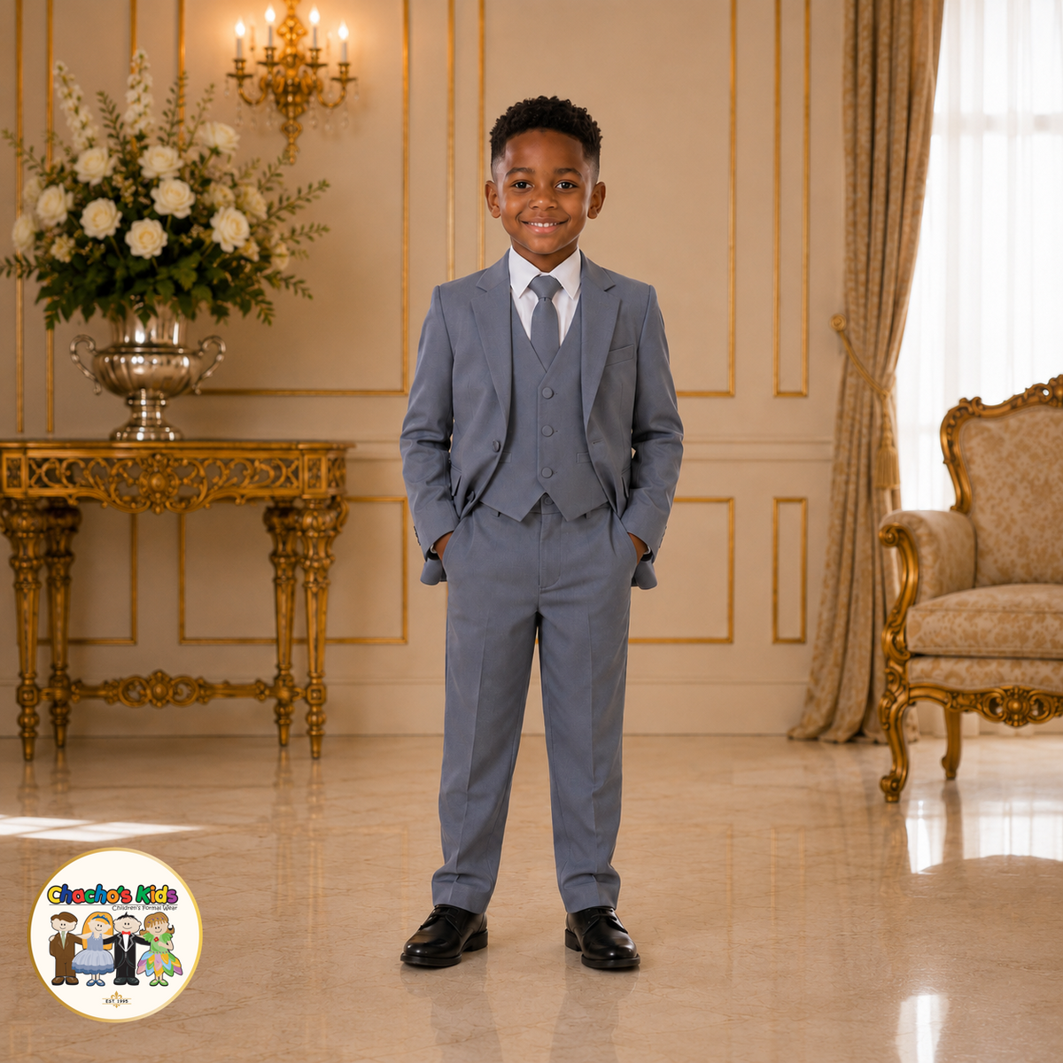 Classic Suit- (Gray)