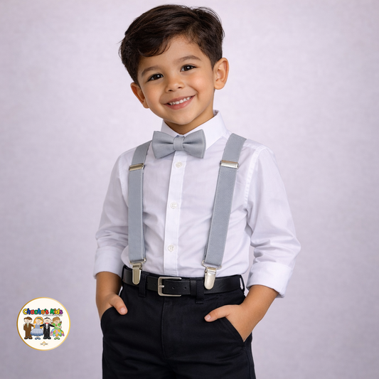 Kids Suspenders- Gray (SPT-02)