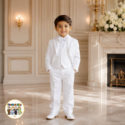 Boys Signature Tuxedo-White