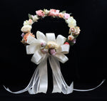 Girls Flower Crown (FC-003)-Girls-Ivory-Small 5.5-Chacho's Kids