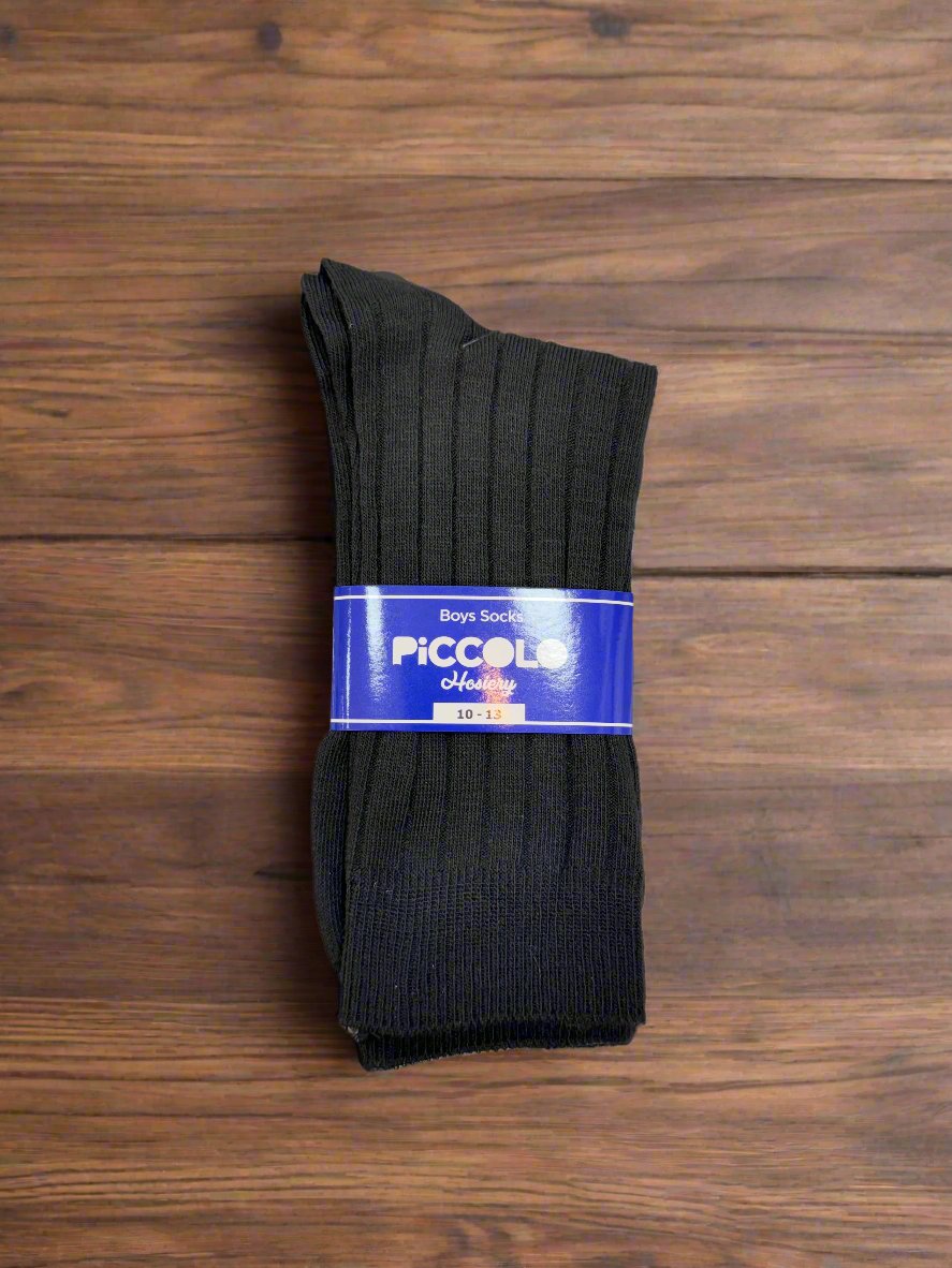 Mens/Teens Black Dress Socks (1008)