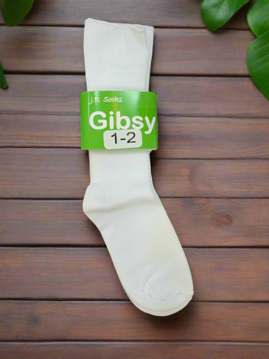 Baby/Toddler Dress Socks (Gibsy)-Boys-White-1-2-Chacho’s Kids