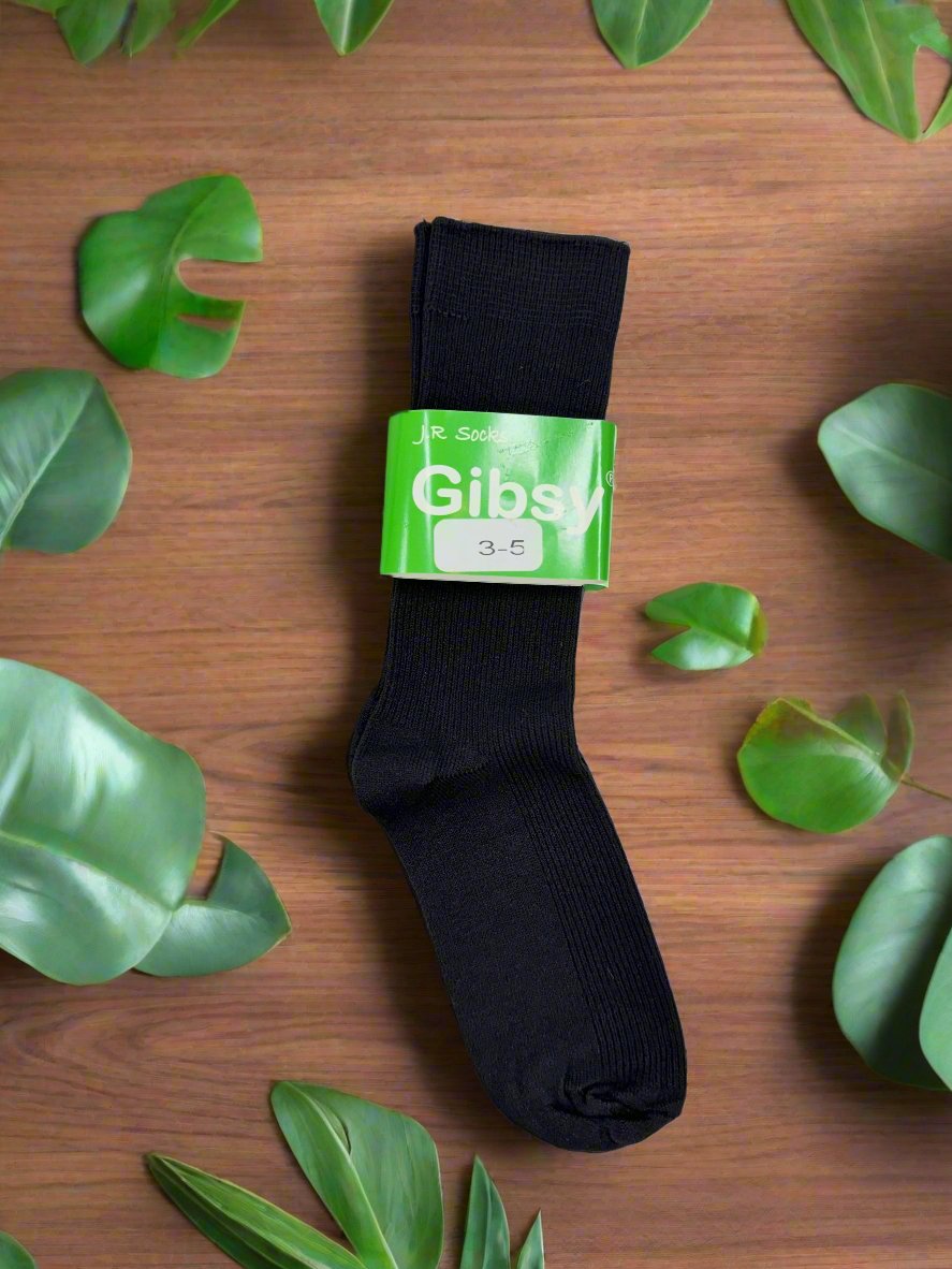 Baby/Toddler Dress Socks (Gibsy)-Boys-Black-3-5-Chacho’s Kids