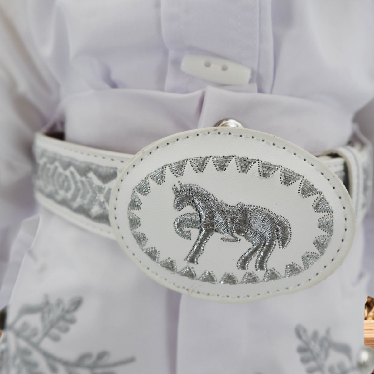 Charro Baptism (7-Piece) (White/Virgin/Silver)-Boys-Chacho's Kids