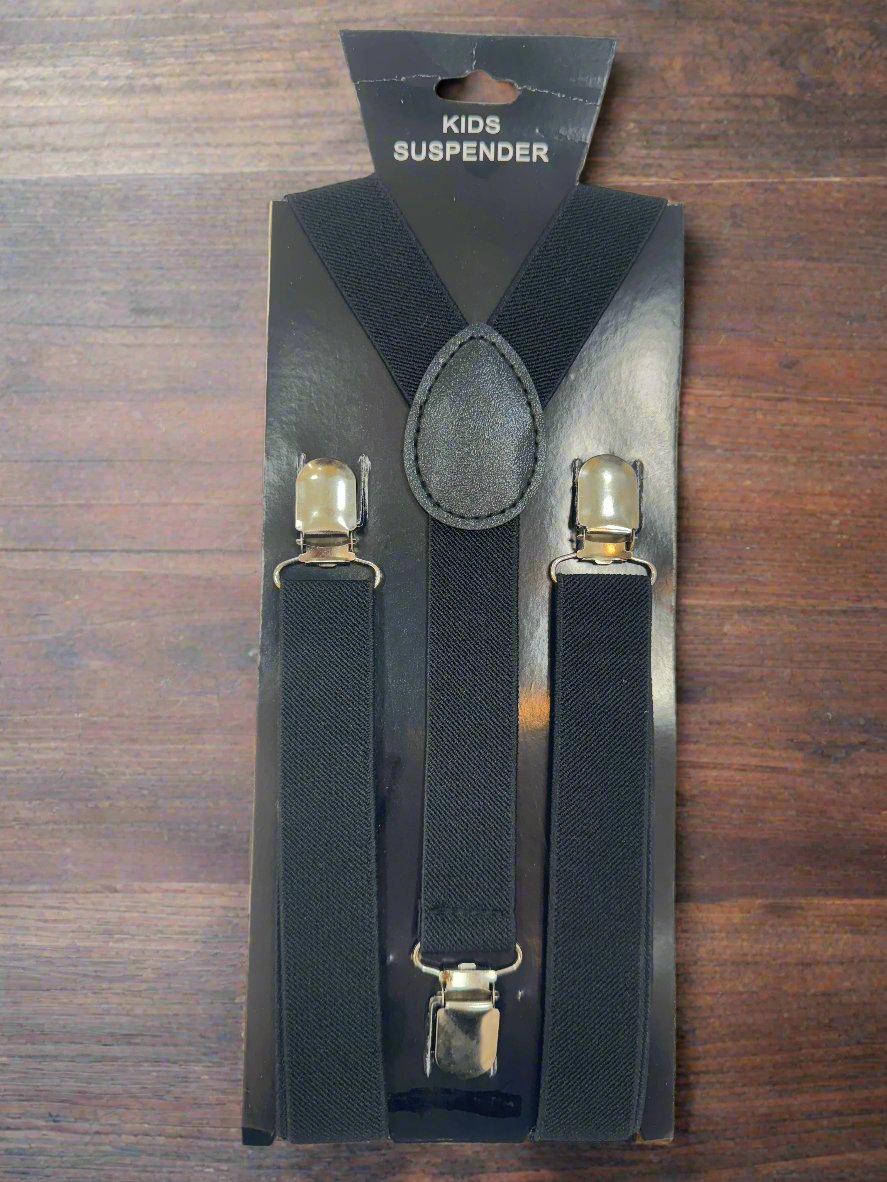 Toddler Suspenders (SPT-02)-Boys-Black-Chacho’s Kids