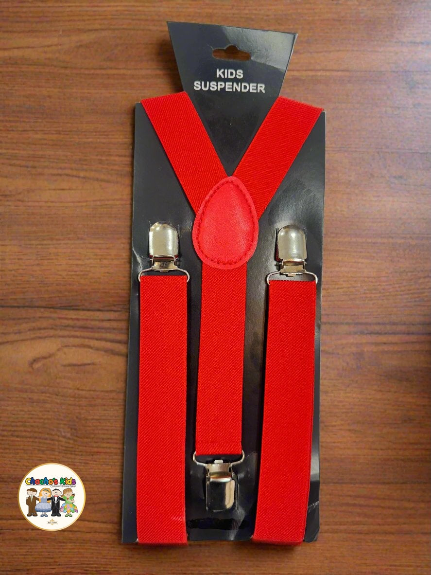Kids Suspenders- Red (SPT-02)