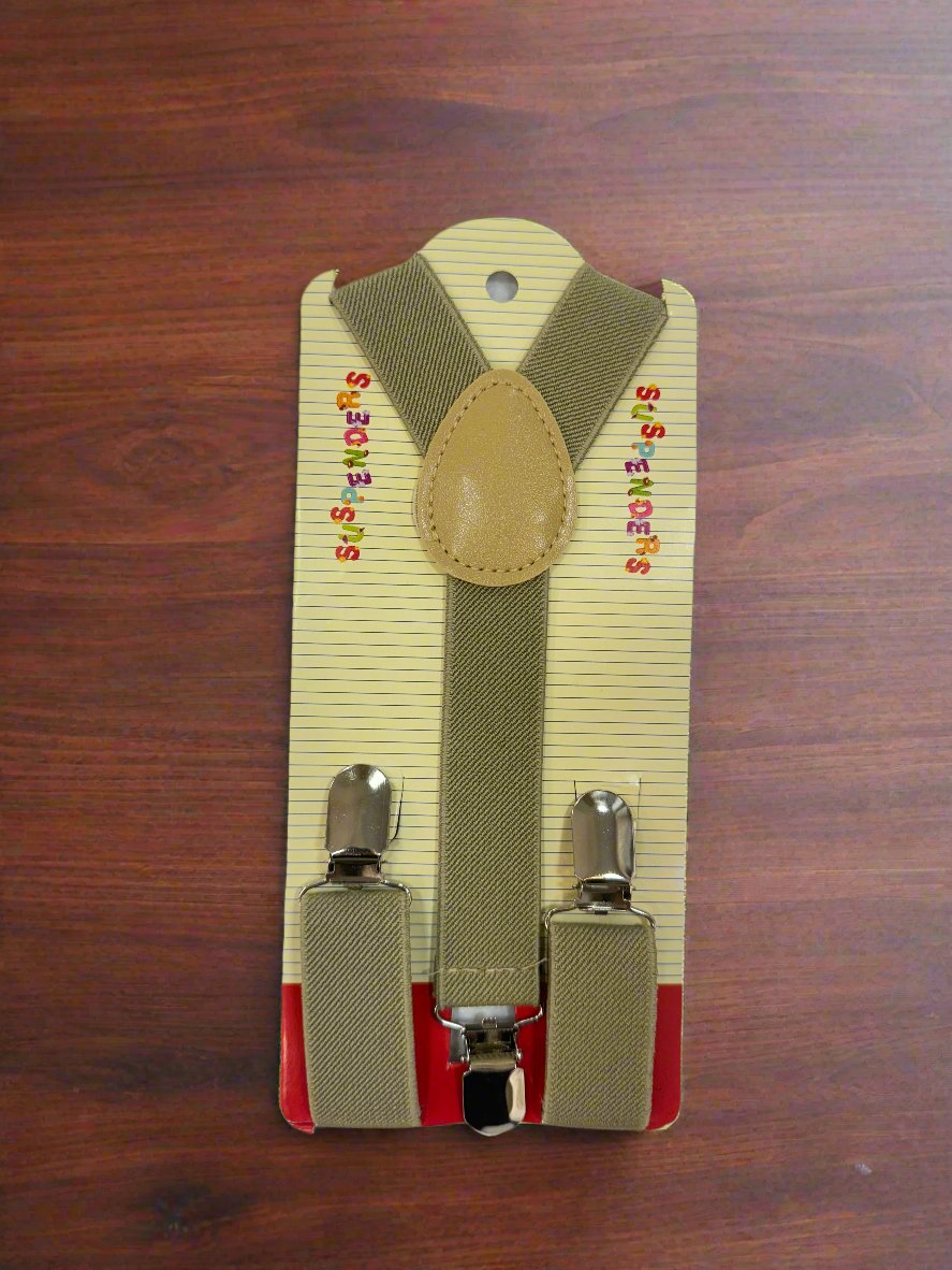 Toddler Suspenders (SPT-01)-Boys-Tan-Chacho’s Kids