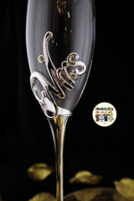 Super Elegant Wedding Wine Cups/ Wedding Flutes Set-Silver-002-Wedding Accessories-Chacho's Kids