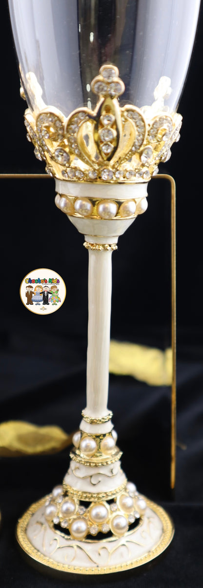 Wedding Flutes & Serving Set-Gold-803