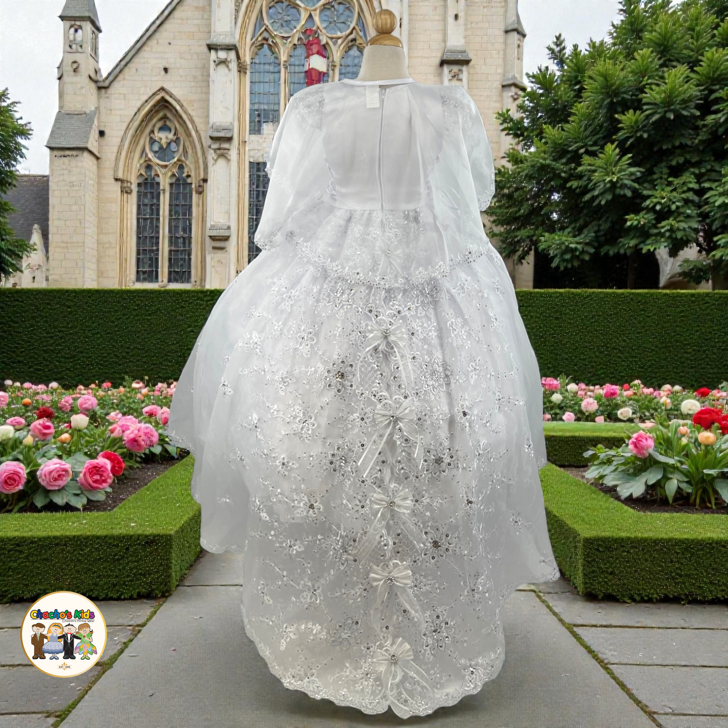 Girls Baptism Dress (B619)