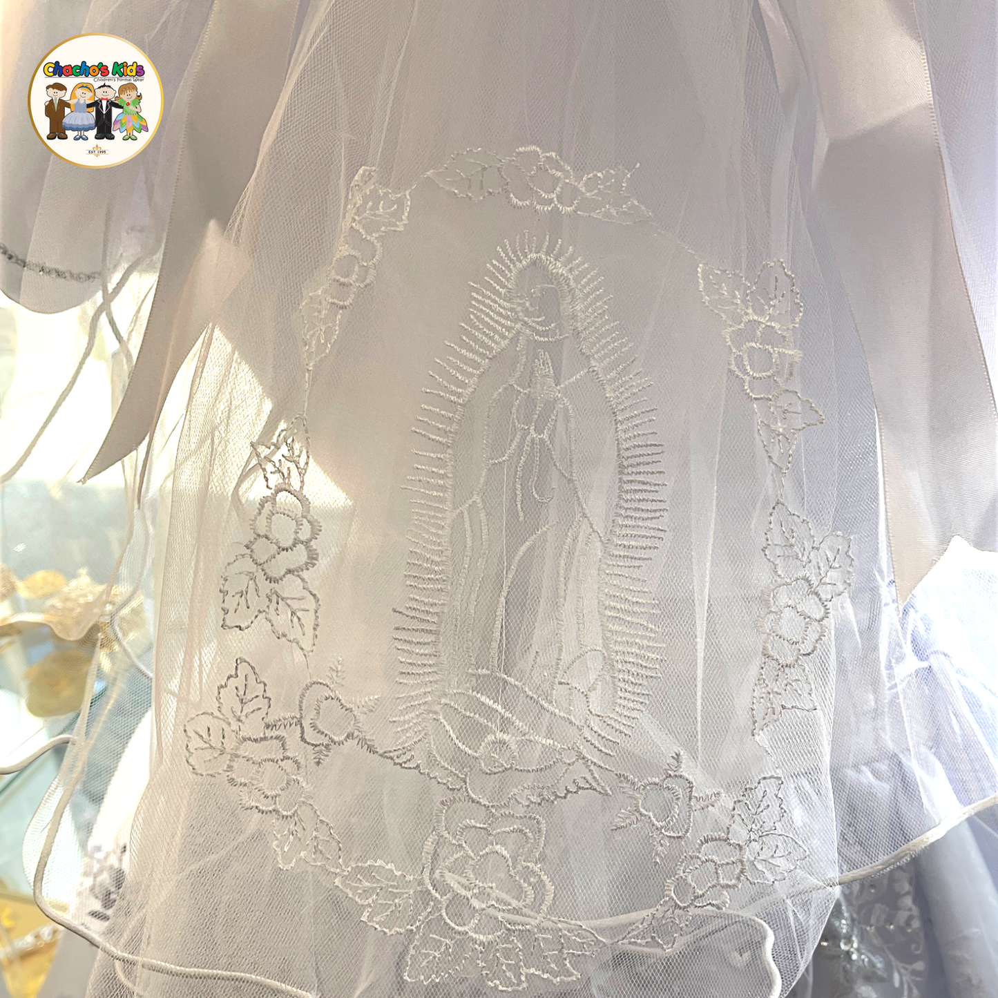 Communion Veils (VE-Virgin Mary)-White