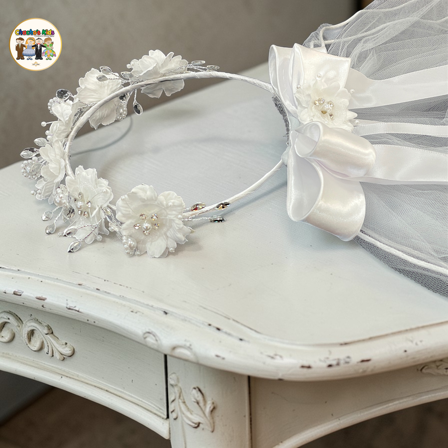 Communion Veils (VE-Virgin Mary)-White