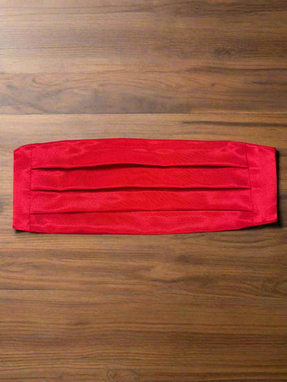 Satin Cummerbund (Red)-Boys-Chacho’s Kids