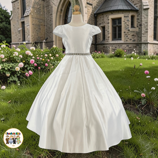 First Communion White Dress (439)