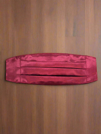 Satin Cummerbund (Burgundy)-Boys-Chacho’s Kids