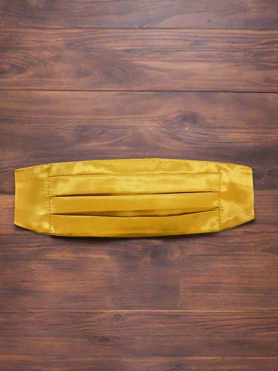 Boys Metallic Gold Cummerbund