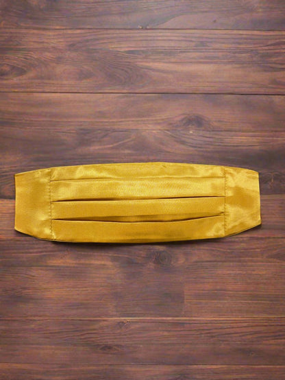 Satin Cummerbund (Metallic Gold)-Boys-Chacho’s Kids