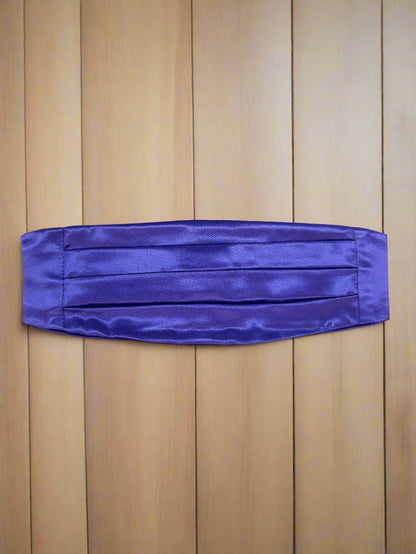 Satin Cummerbund (Grape Purple)-Boys-Chacho’s Kids