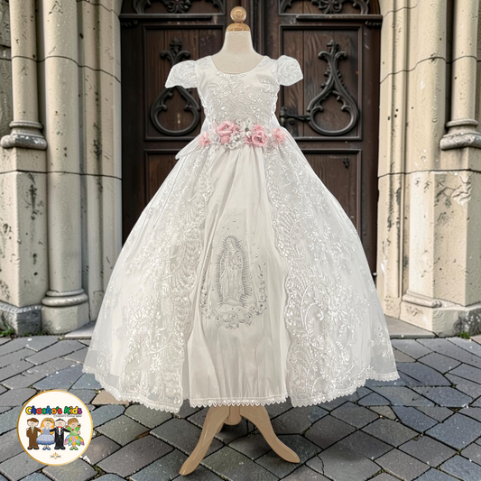 First Communion Dress-Virgin Mary-White (2359V)