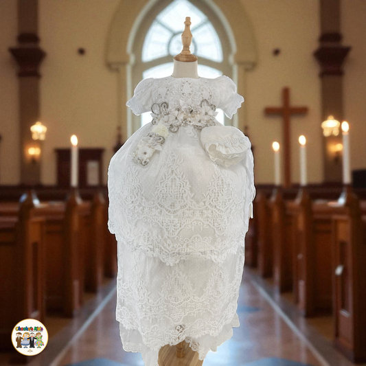 Girls Baptism Dress - (Liliana)
