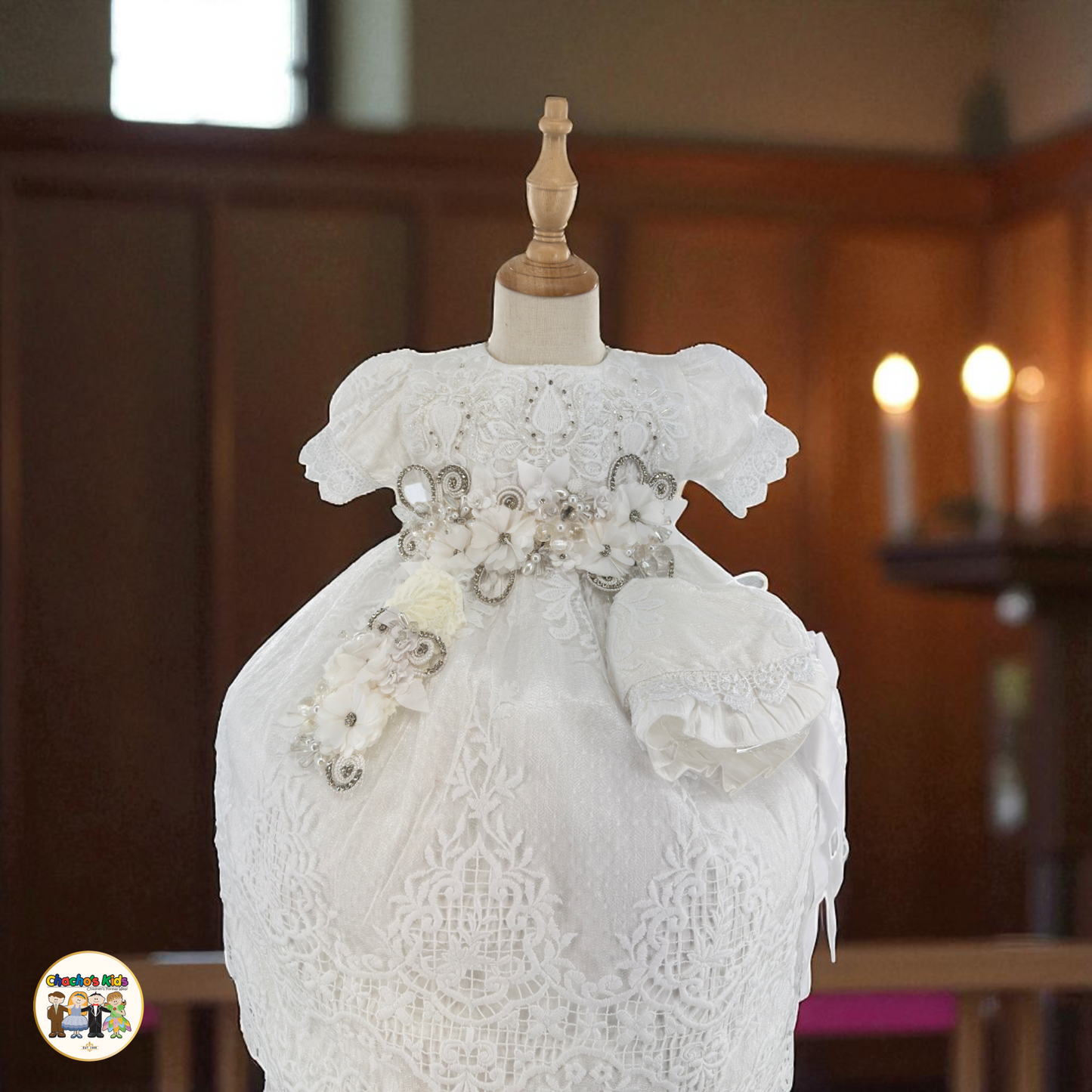 Girls Baptism Dress - (Liliana)