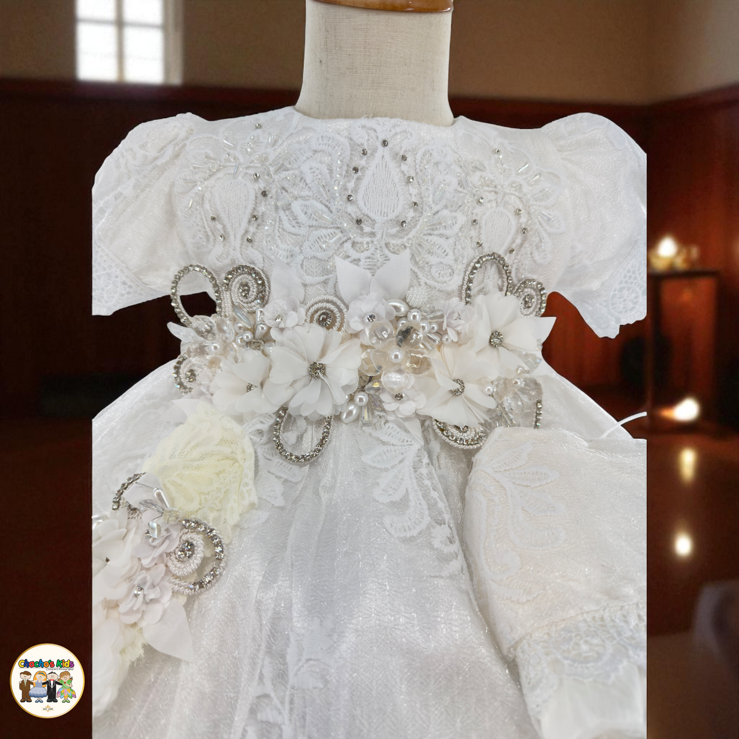 Girls Baptism Dress - (Liliana)