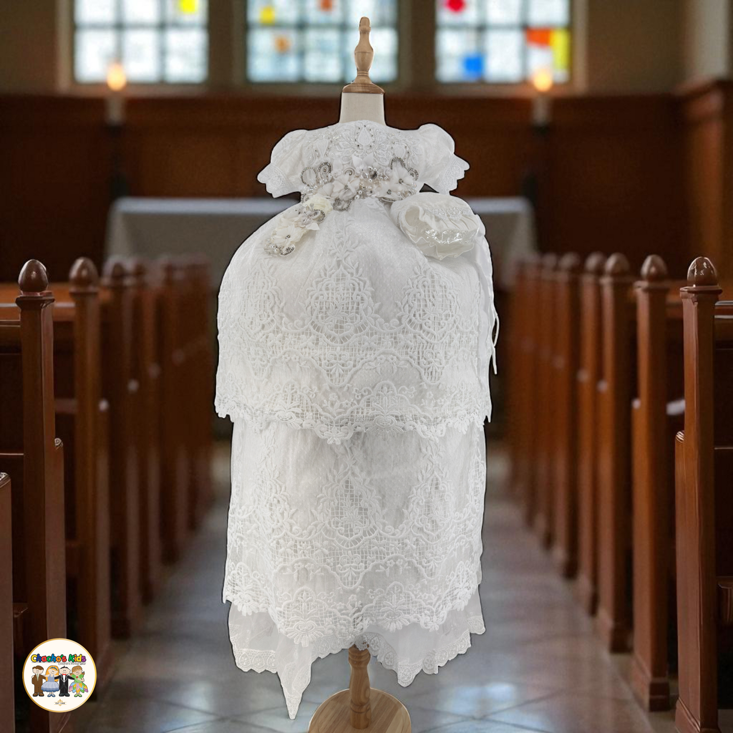 Girls Baptism Dress - (Liliana)