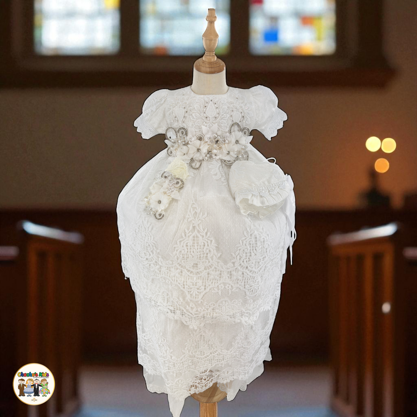 Girls Baptism Dress - (Liliana)