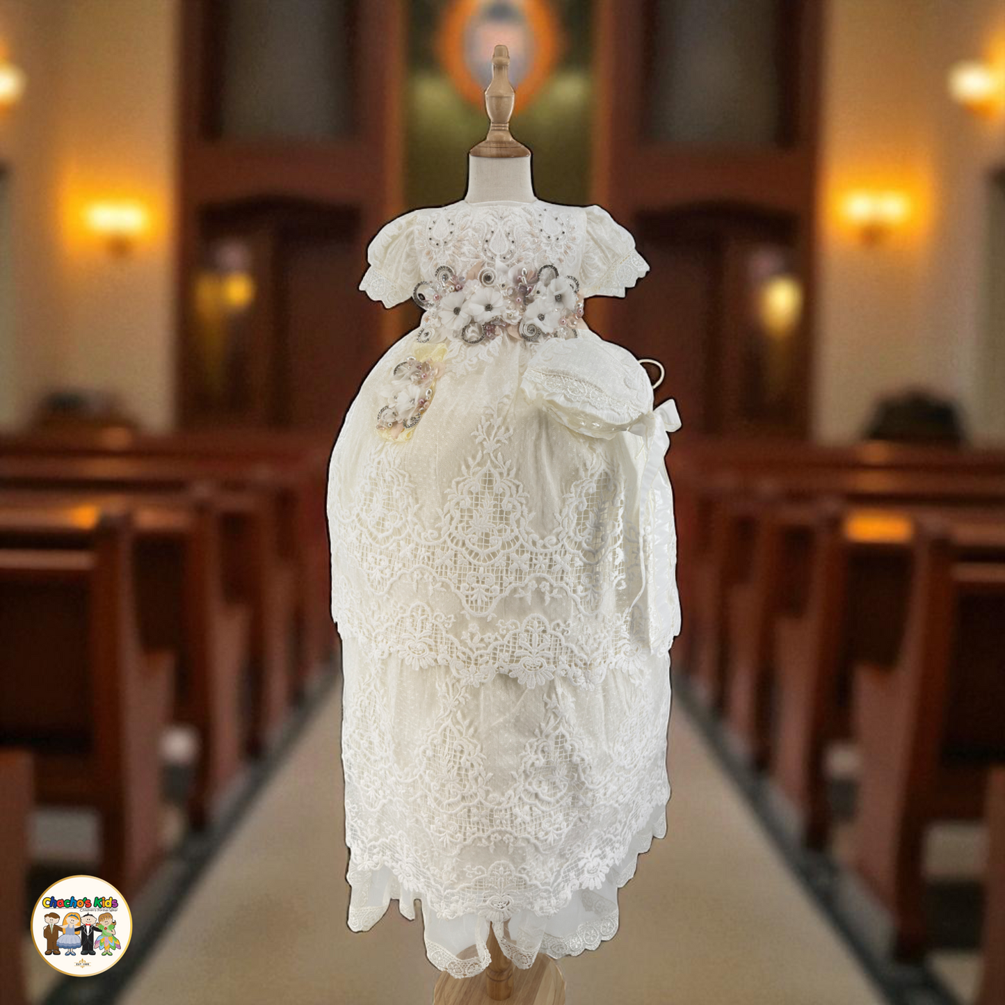 Girls Baptism Dress - (Liliana)
