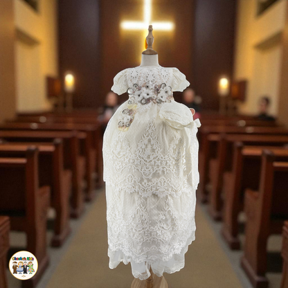 Girls Baptism Dress - (Liliana)