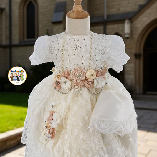 Girls Baptism Dress - (Pily)