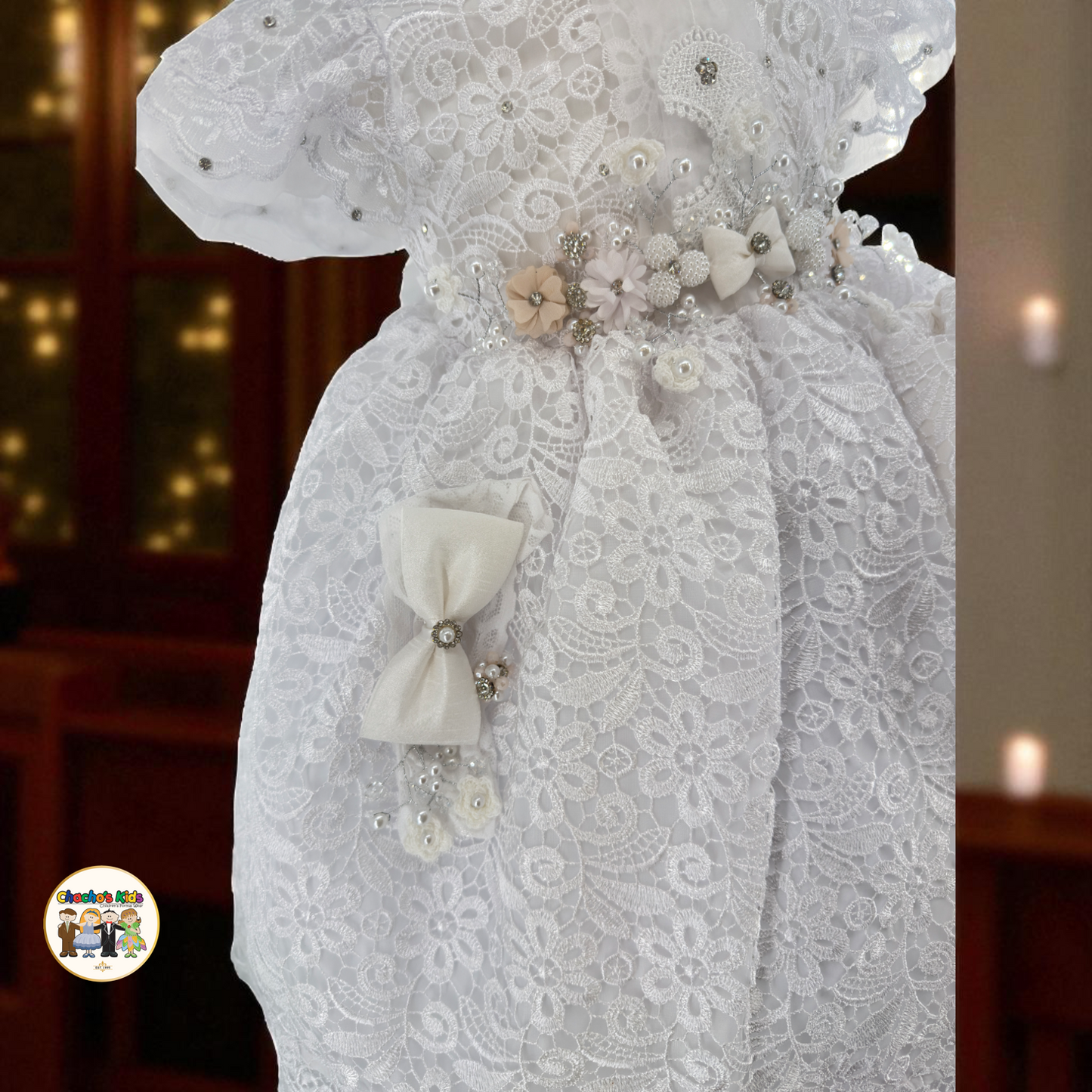 Girls Baptism Dress - (Luciana)