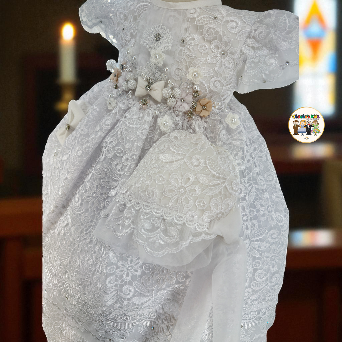 Girls Baptism Dress - (Luciana)