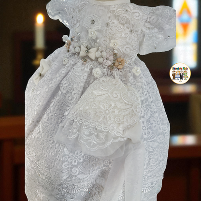 Girls Baptism Dress - (Luciana)