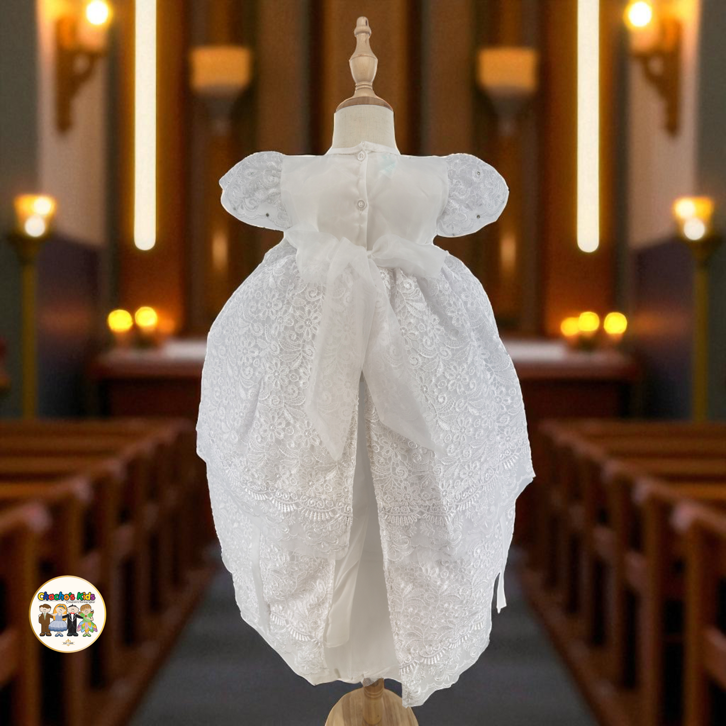 Girls Baptism Dress - (Luciana)