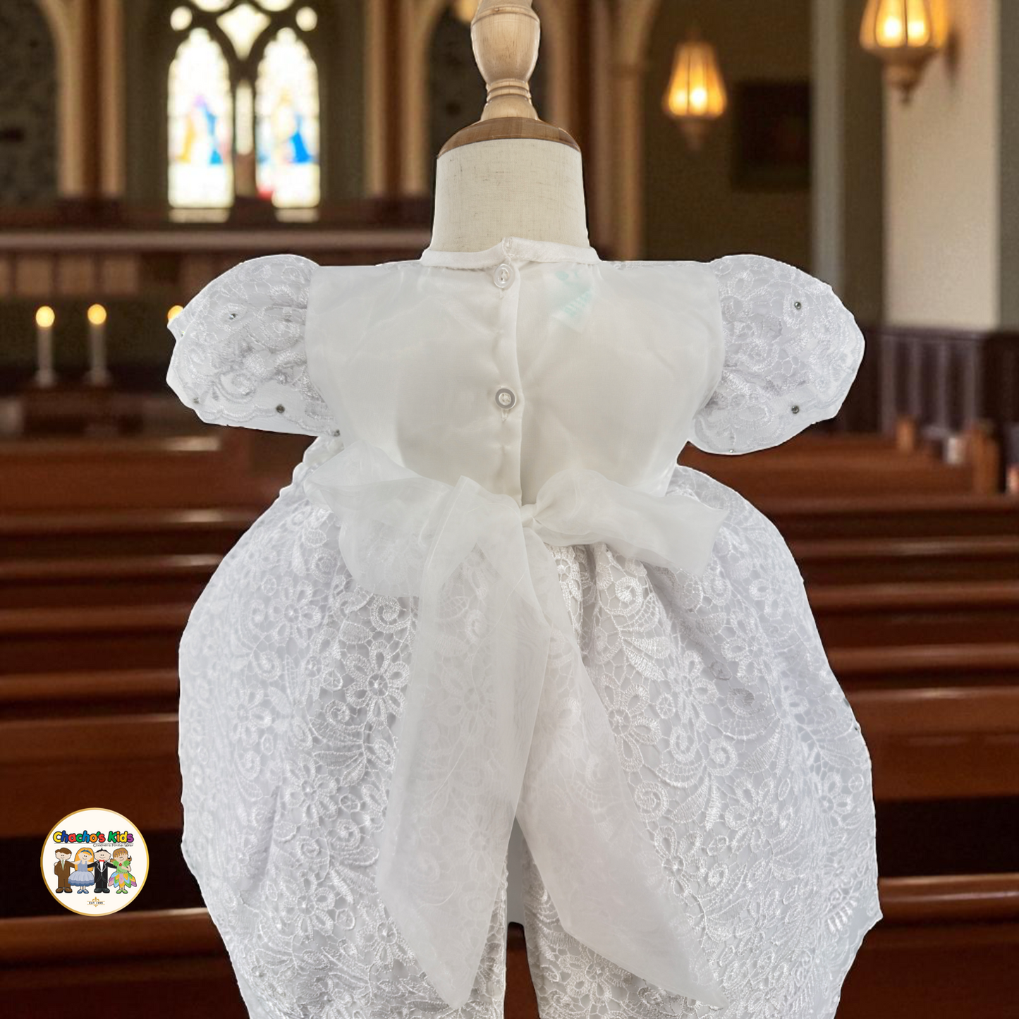 Girls Baptism Dress - (Luciana)