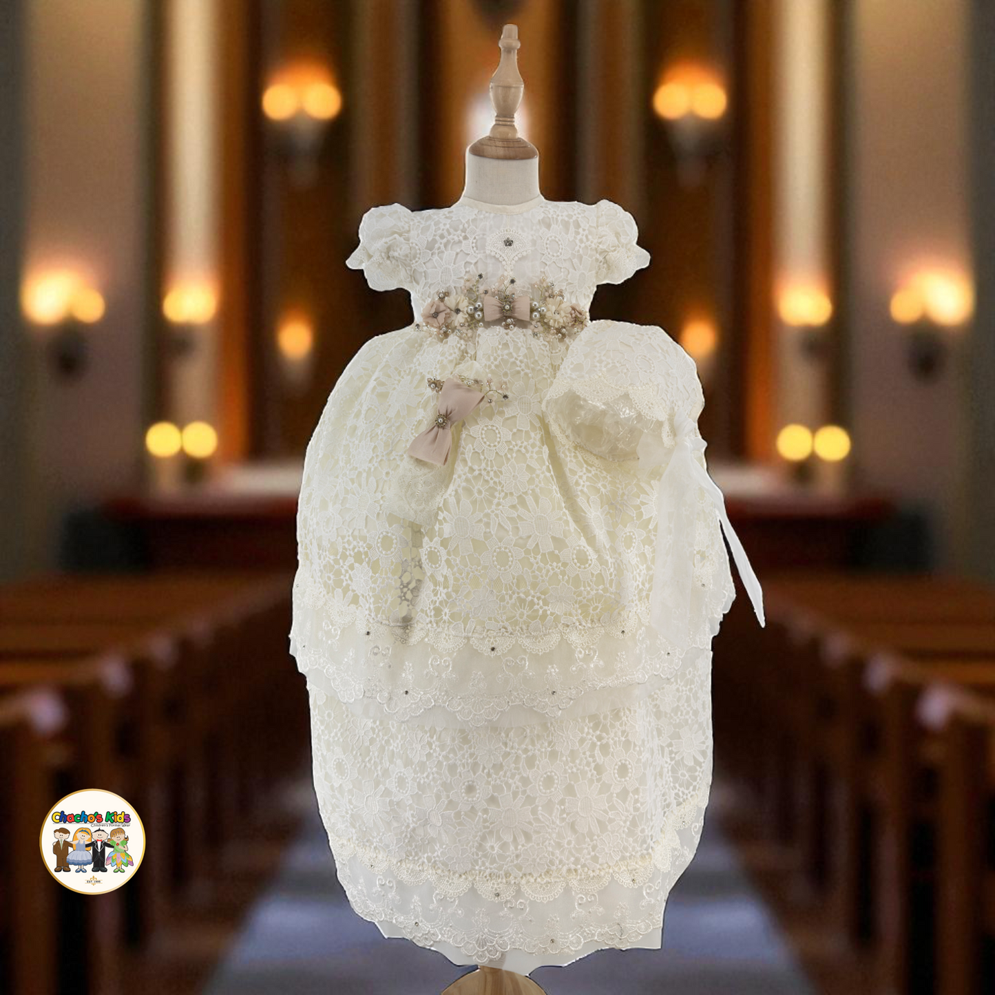 Girls Baptism Dress - (Luciana)