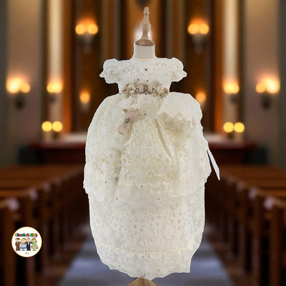 Girls Baptism Dress - (Luciana)