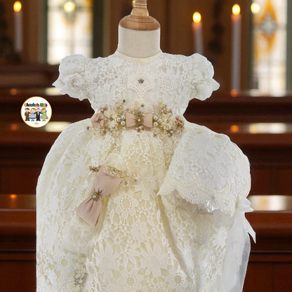 Girls Baptism Dress - (Luciana)