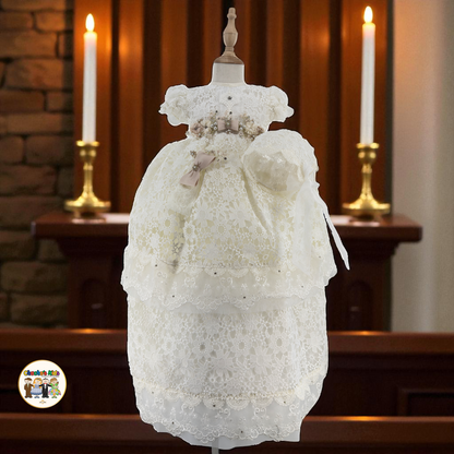 Girls Baptism Dress - (Luciana)