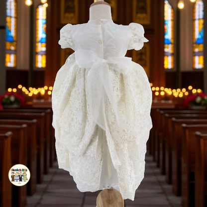 Girls Baptism Dress - (Luciana)