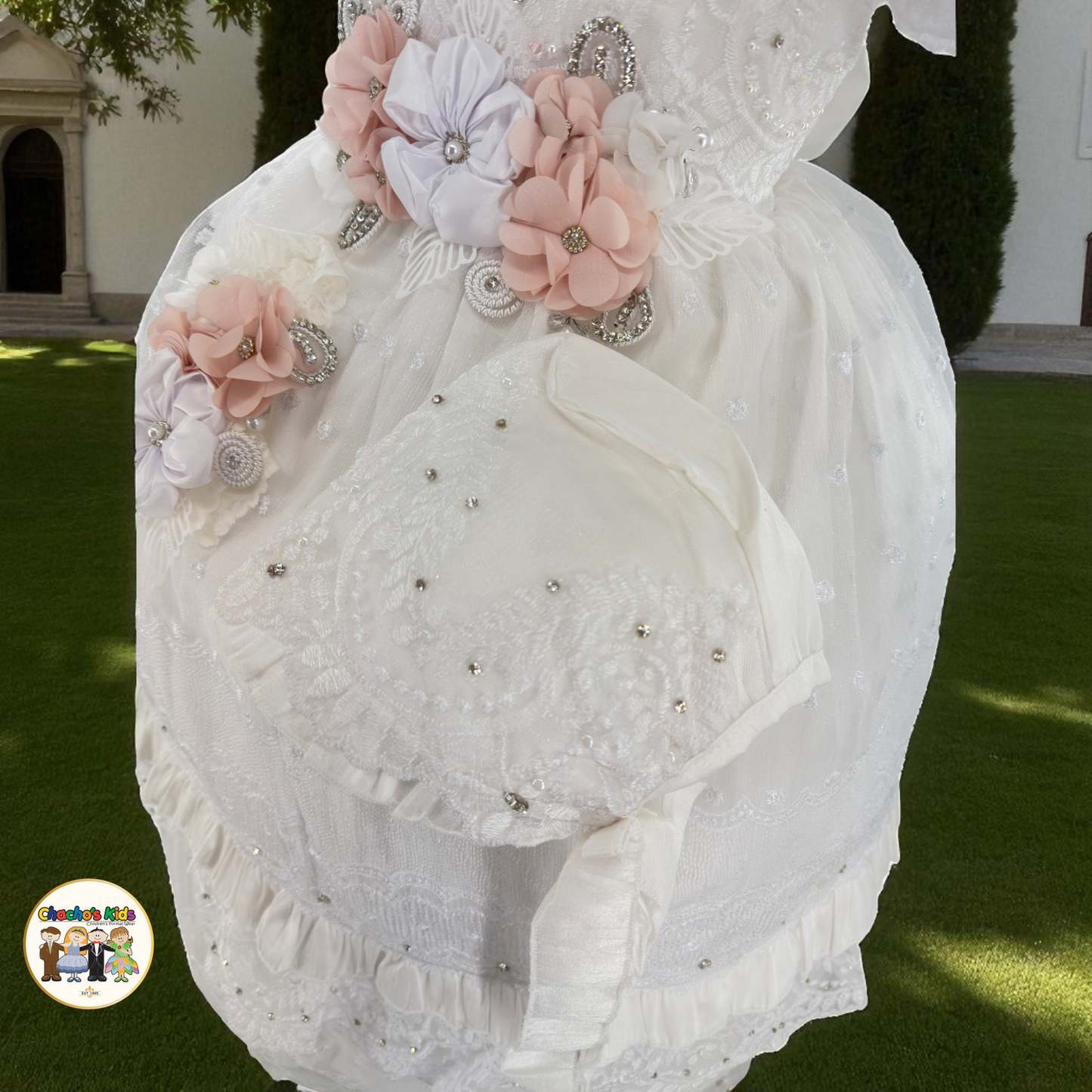 Girls Baptism Dress - (Arely)