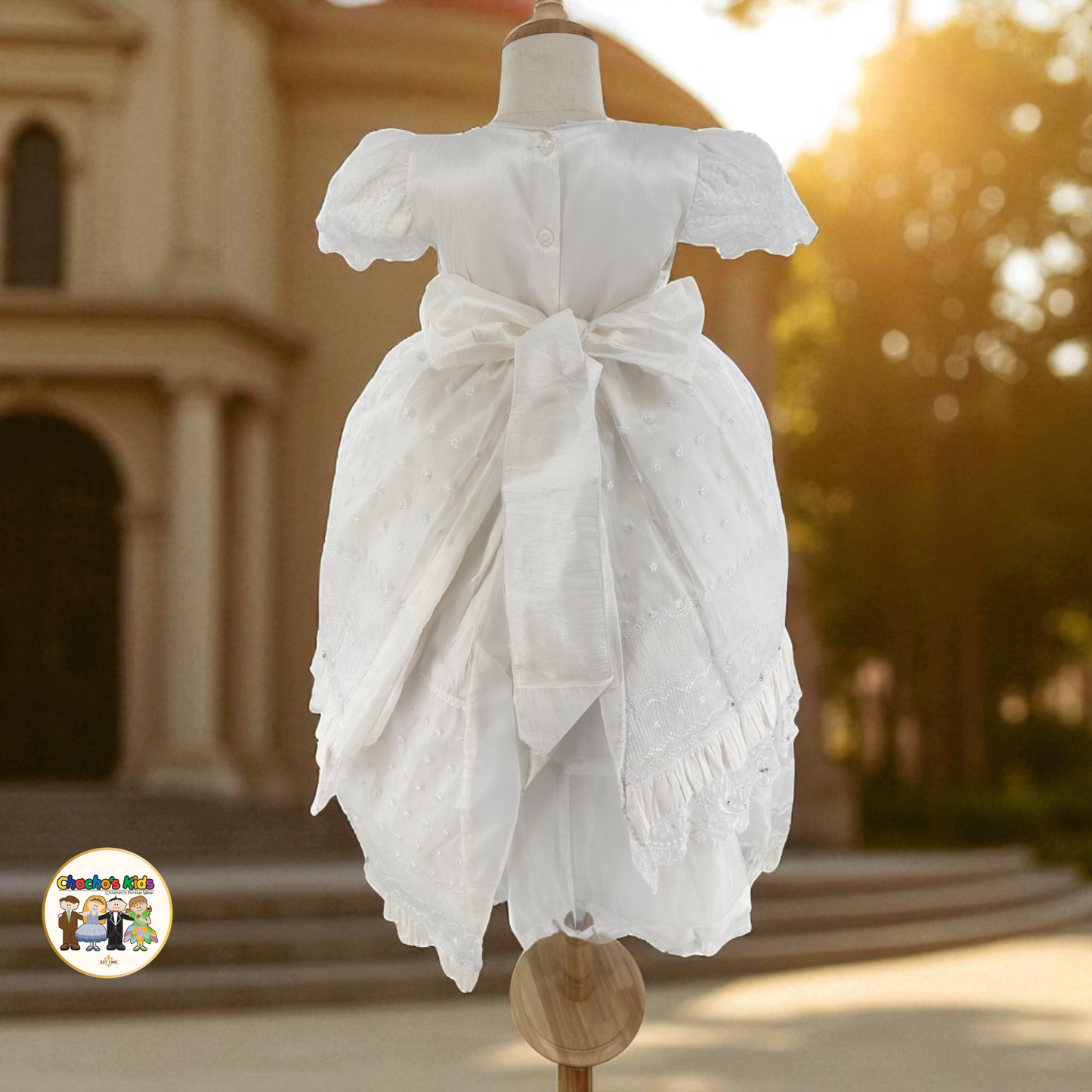 Girls Baptism Dress - (Arely)