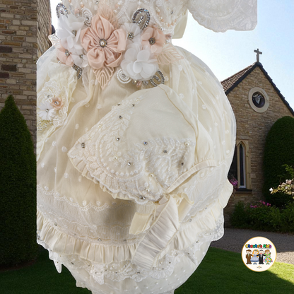 Girls Baptism Dress - (Arely)