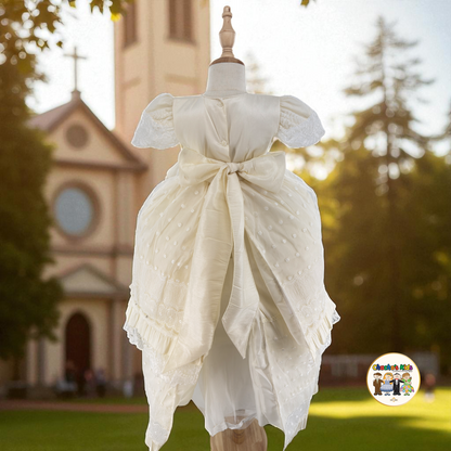 Girls Baptism Dress - (Arely)