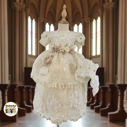 Girls Baptism Dress- Ivory (Alana)